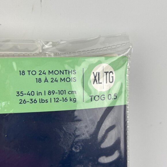 HALO SleepSack 100% Cotton Gray Zip X-Large 18-24 Mos TOG 0.5 - Picture 3 of 7